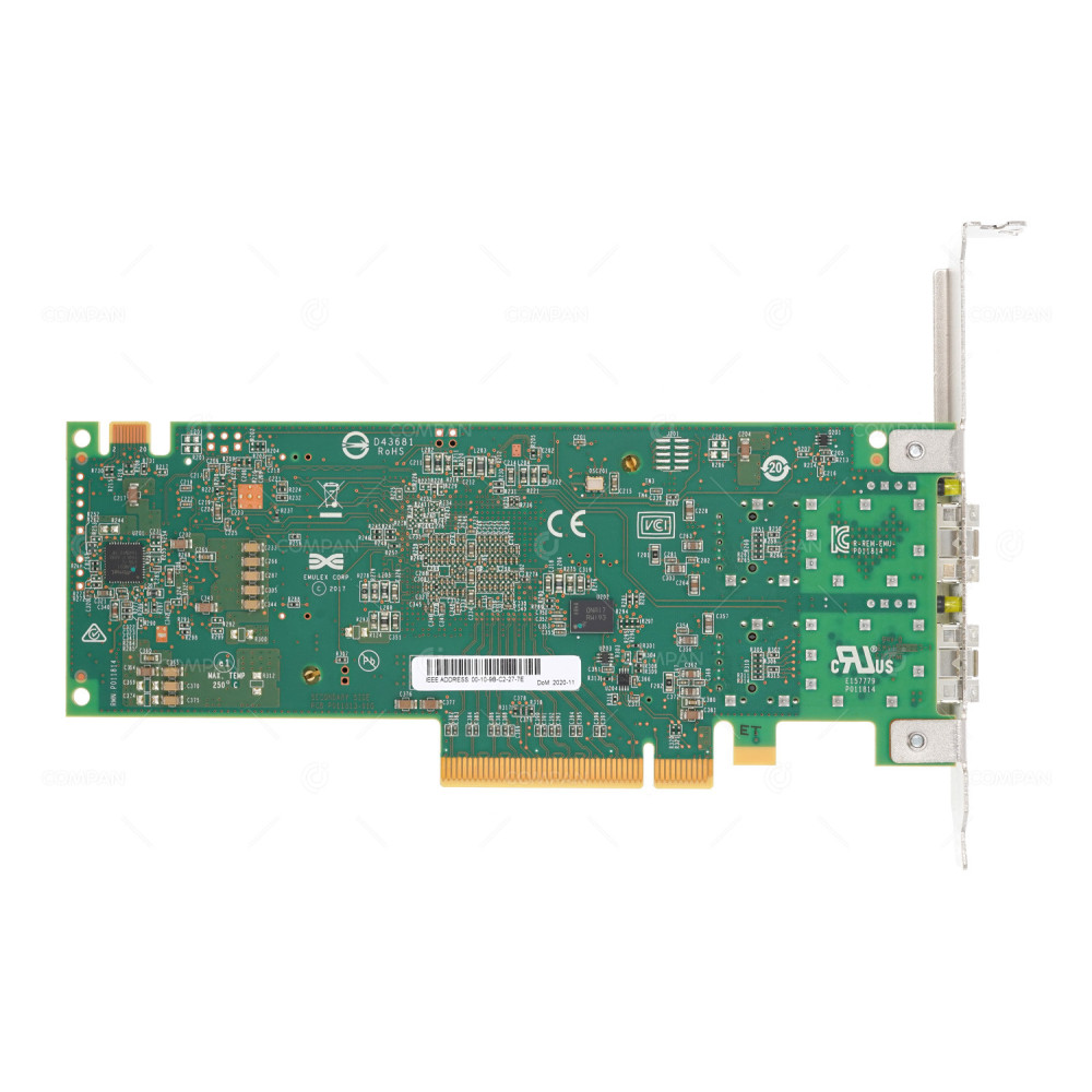 PD89Y  DELL EMULEX LPE35002 DUAL PORT 32G SFP28 FIBRE CHANNEL PCIE 4.0 X8 NETWORK ADAPTER FOR R640 R740 R740XD R840 R940